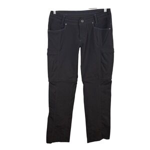 NWOT Kuhl Convertible Hiking Pants Women's 8 Dark Gray Zip-Off Gorpcore Travel